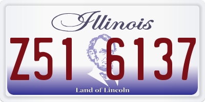 IL license plate Z516137