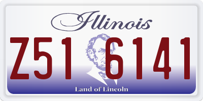 IL license plate Z516141