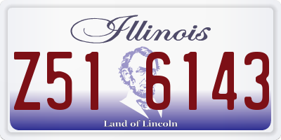 IL license plate Z516143