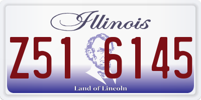 IL license plate Z516145