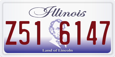 IL license plate Z516147