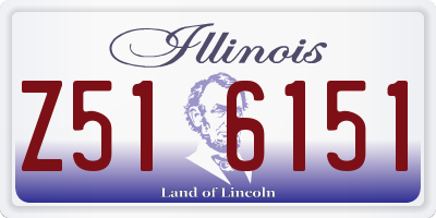 IL license plate Z516151