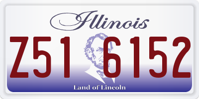 IL license plate Z516152