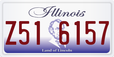 IL license plate Z516157