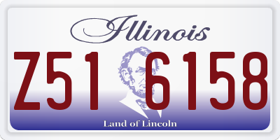 IL license plate Z516158