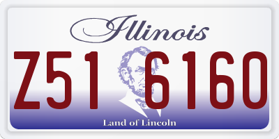 IL license plate Z516160