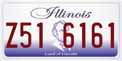 IL license plate Z516161