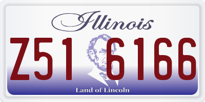 IL license plate Z516166