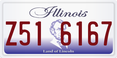 IL license plate Z516167
