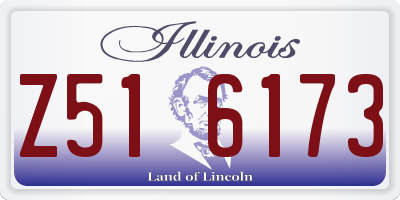 IL license plate Z516173