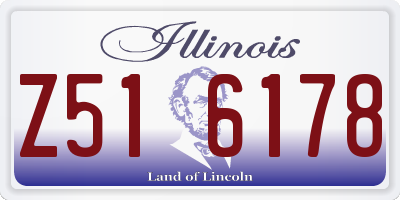 IL license plate Z516178