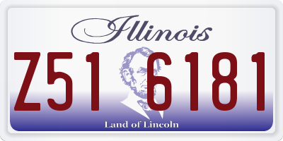 IL license plate Z516181