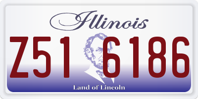 IL license plate Z516186