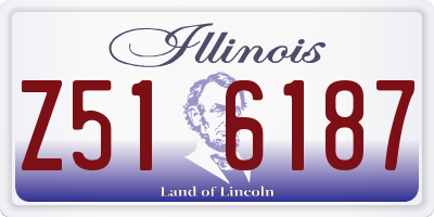 IL license plate Z516187