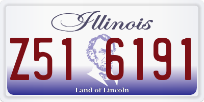 IL license plate Z516191