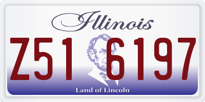 IL license plate Z516197