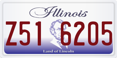 IL license plate Z516205