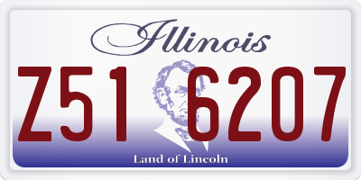 IL license plate Z516207
