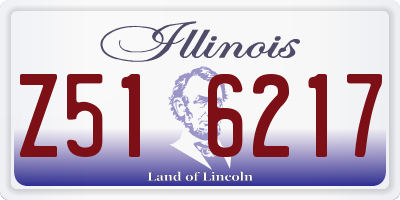 IL license plate Z516217