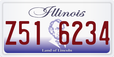 IL license plate Z516234
