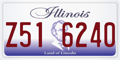 IL license plate Z516240