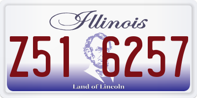 IL license plate Z516257
