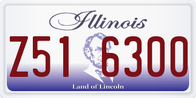 IL license plate Z516300