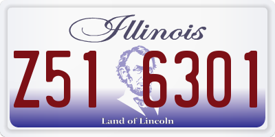 IL license plate Z516301
