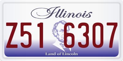 IL license plate Z516307