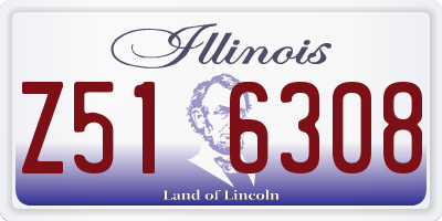 IL license plate Z516308