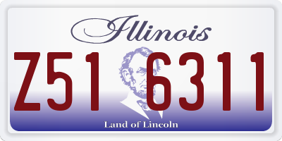 IL license plate Z516311