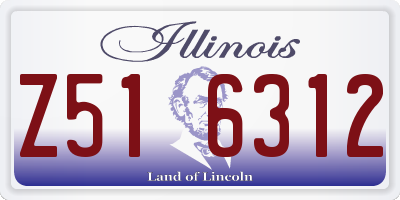 IL license plate Z516312