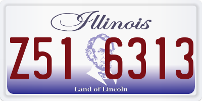 IL license plate Z516313