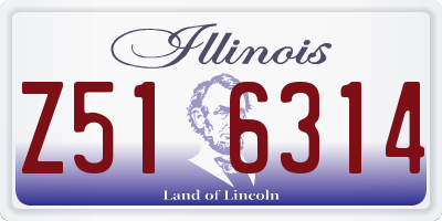IL license plate Z516314