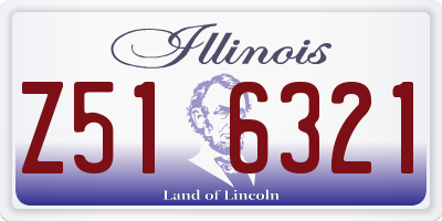 IL license plate Z516321