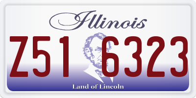 IL license plate Z516323