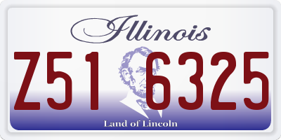 IL license plate Z516325