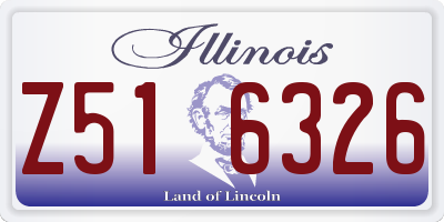 IL license plate Z516326