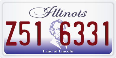 IL license plate Z516331