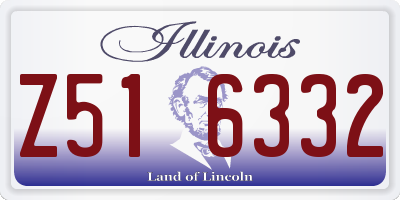 IL license plate Z516332