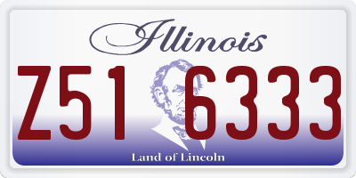 IL license plate Z516333