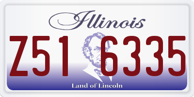 IL license plate Z516335