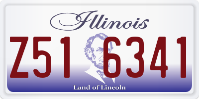 IL license plate Z516341