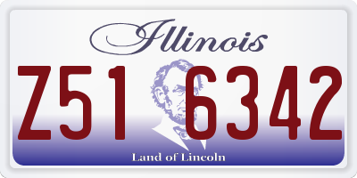 IL license plate Z516342