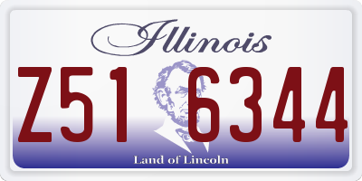 IL license plate Z516344