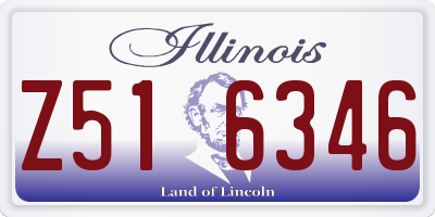 IL license plate Z516346