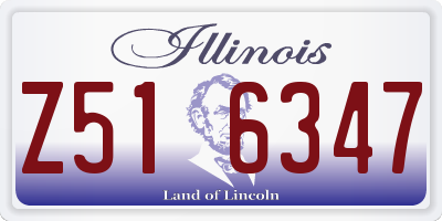 IL license plate Z516347