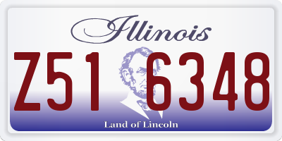 IL license plate Z516348
