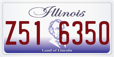 IL license plate Z516350
