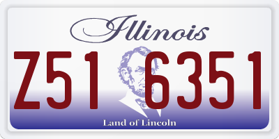 IL license plate Z516351